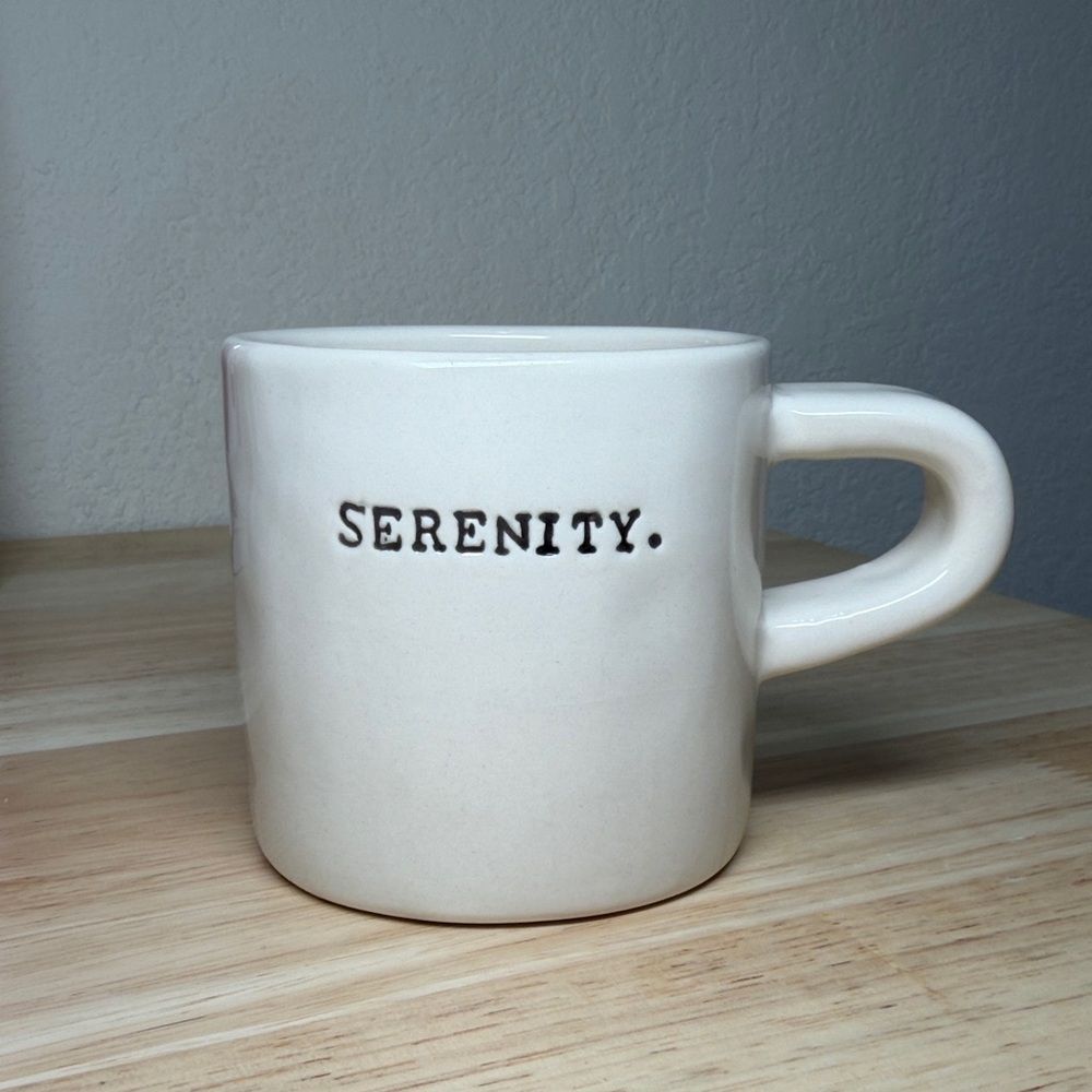 Rae Dunn White Serenity Mug